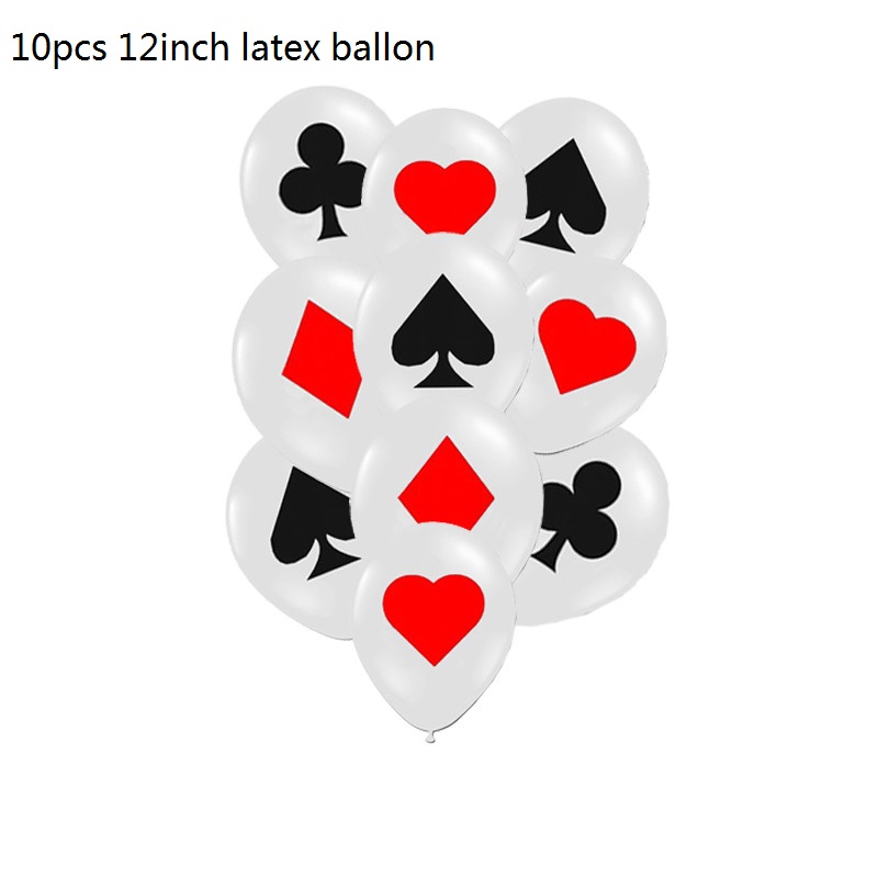 Wedding Qq - 10 Stks/partij 12Inch Spades/Harten/Clubs/Diamonds Latex Ballon