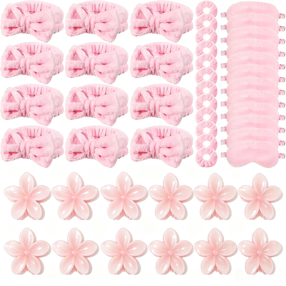 Wedding Supply Kit - 1/2/6/12/15Sets Dames Pluizige Spa Make-up Haarset