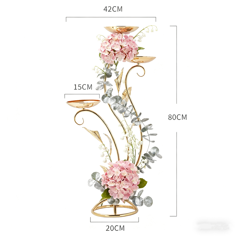 Wedding Decor Supply Store - Gouden bloemenstandaard voor bruiloftsfeest Supply Store