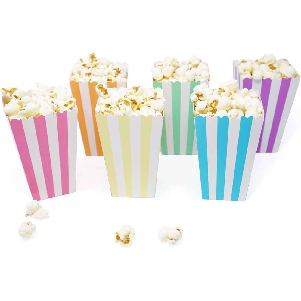Wedding Favor Box - 24 stuks Mini Popcorn & Snoep