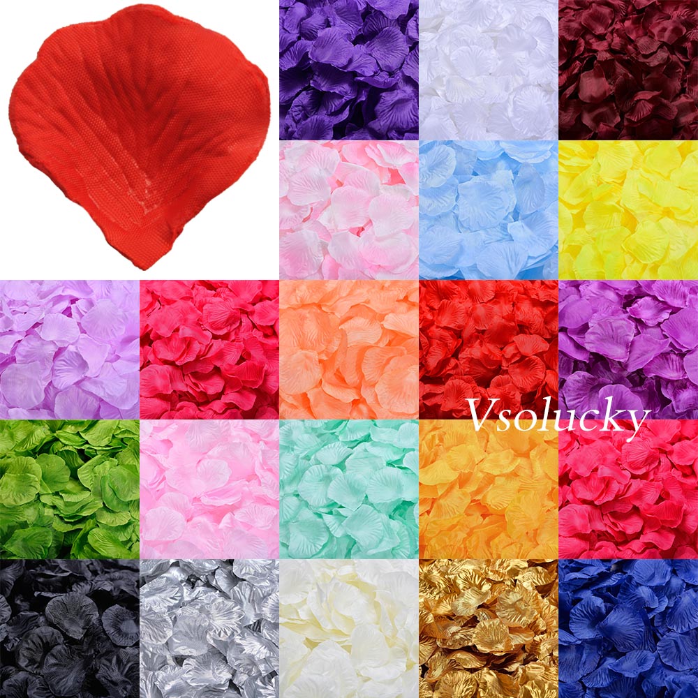 Supply Wedding Venue - 100 stks Zijden Rozenblaadjes Tafel Confetti
