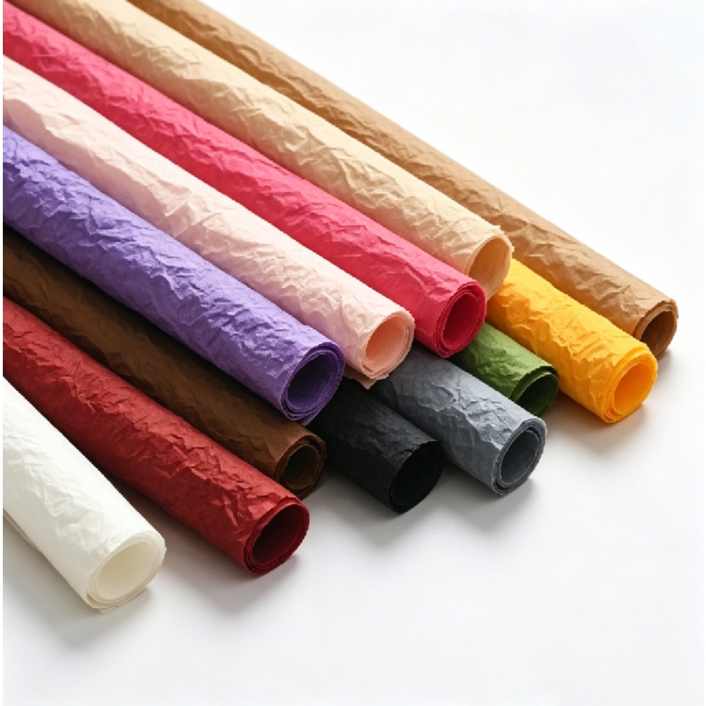 Good Floral & Wedding Decor Supply Photos - Dik Xuenai gekreukeld bloemig inpakpapier DIY