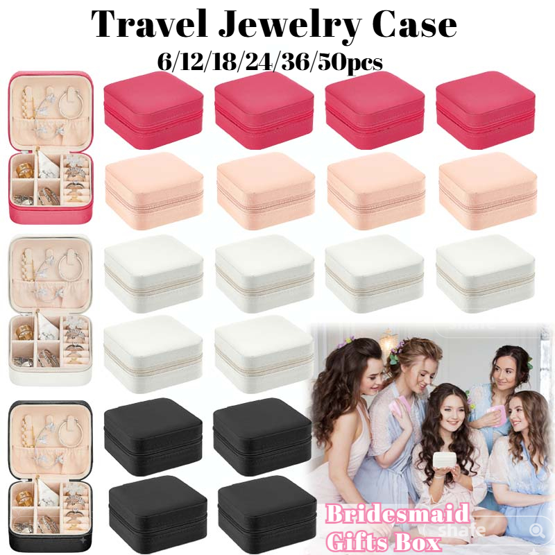 Wedding Favor Box - 6-50 stuks reissieradendoos bruidsmeisje geschenken draagbare