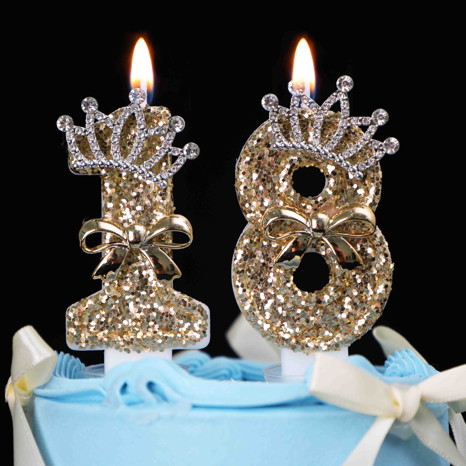 0-9 Gouden Glitter Kroon Numme - Unity Candle Set recensie en prijs