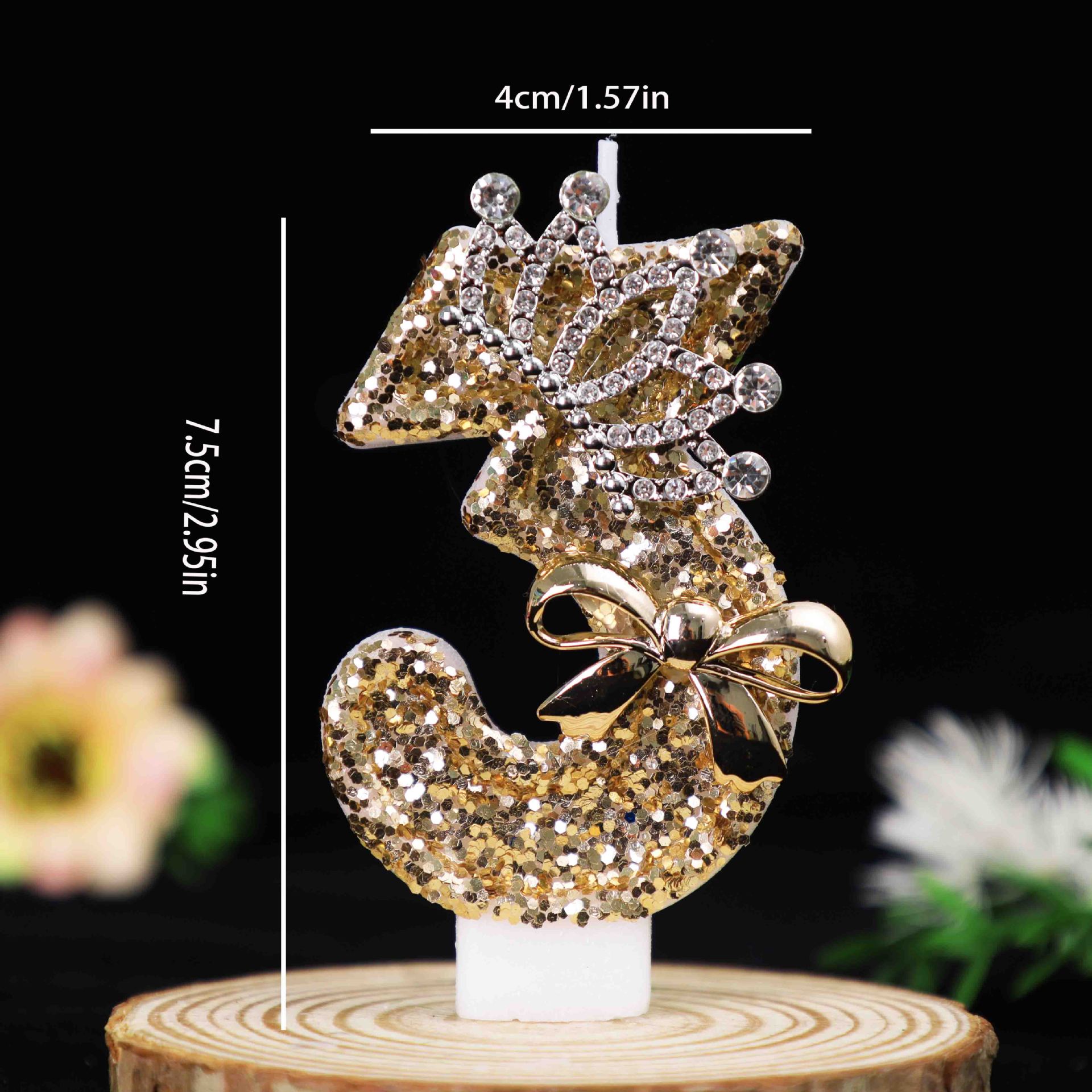 0-9 Gouden Glitter Kroon Numme - Unity Candle Set recensie en prijs
