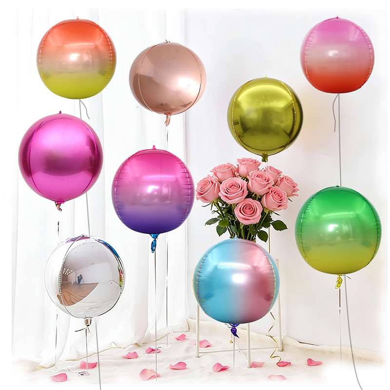 5 stuks 10 18 22 inch 4D ronde - Wedding Decor Supply Store recensie en prijs