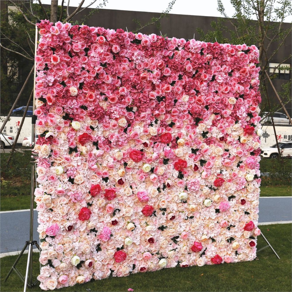 Uflower 5D Gradient Rose Kunst - Wedding Backdrop Curtain recensie en prijs