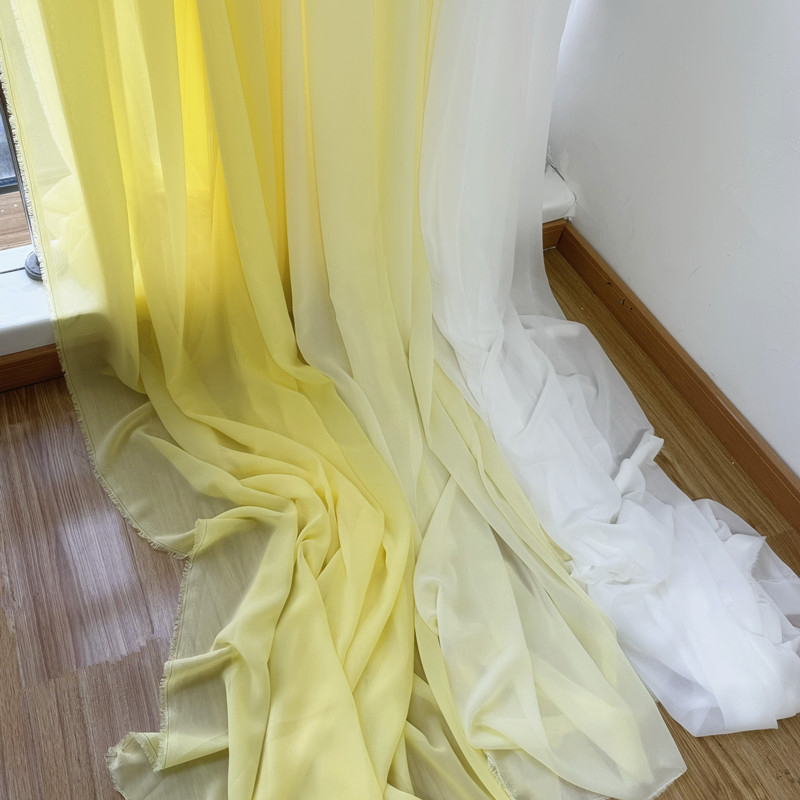 Wit geel chiffon stof bruids b - Wedding Backdrop Curtain recensie en prijs