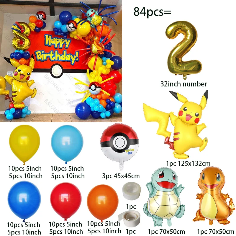 84pcs Pikachu Party Ballonnen  - Wedding Supply Kit recensie en prijs
