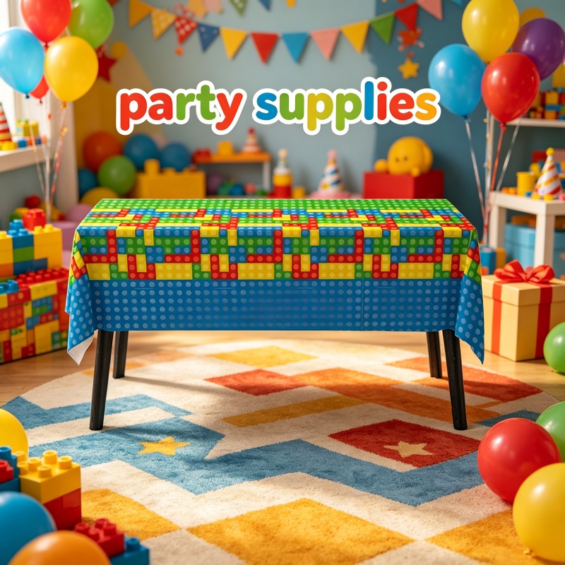 Tafelkleed in bouwsteen-stijl, - Wedding Supply Kit recensie en prijs
