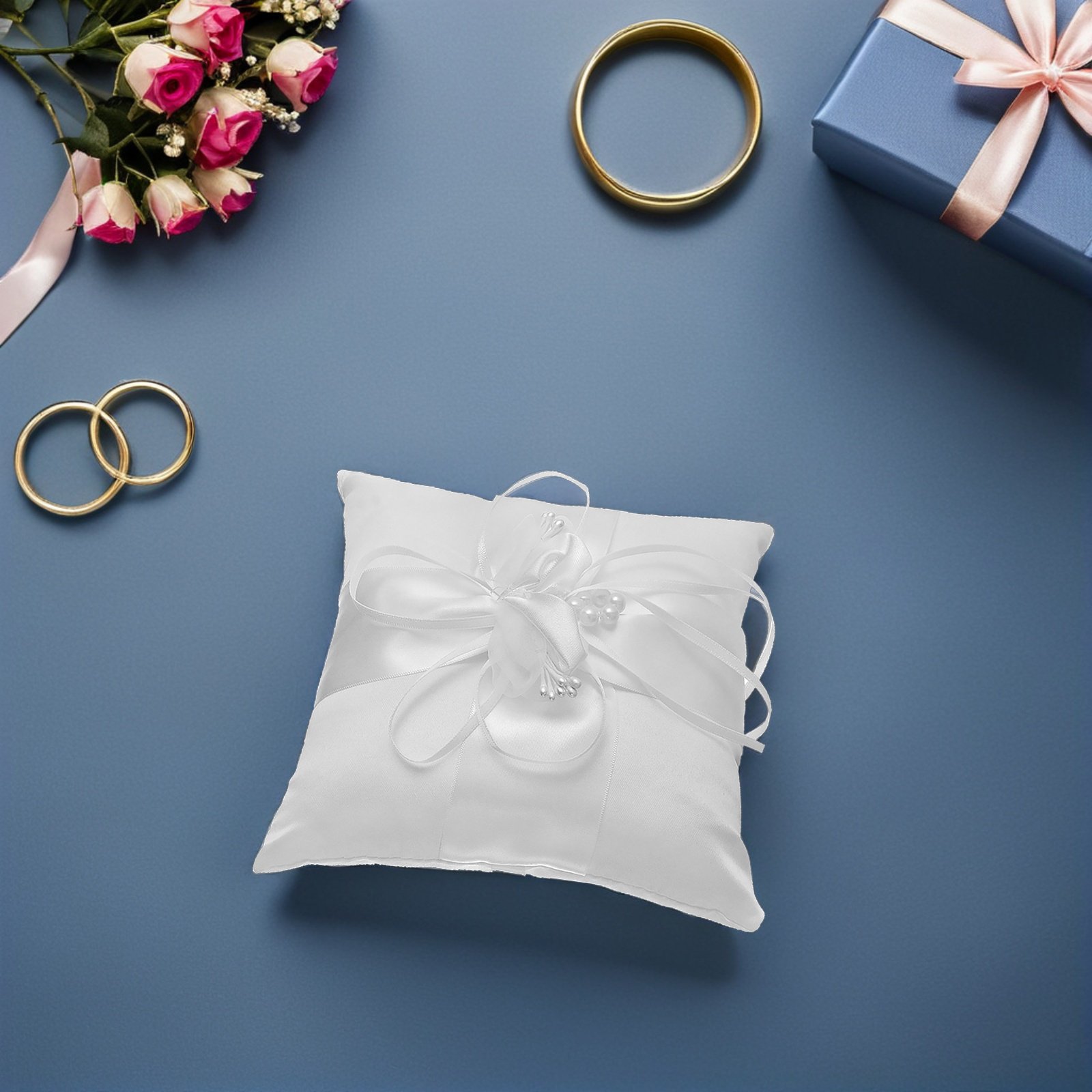 Elegant Parel Bloem Bruidsring - Ring Bearer Pillow recensie en prijs