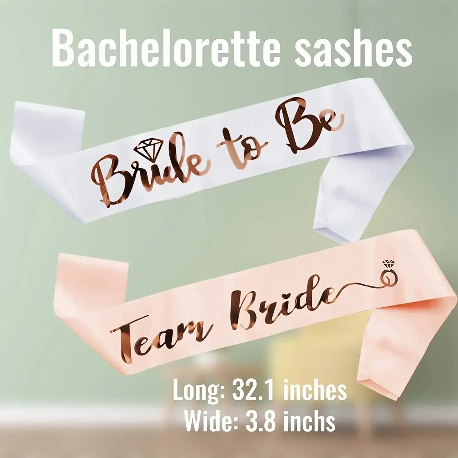 1 Set Bruidssjerp Rose Gold De - Bride Tribe Sash recensie en prijs