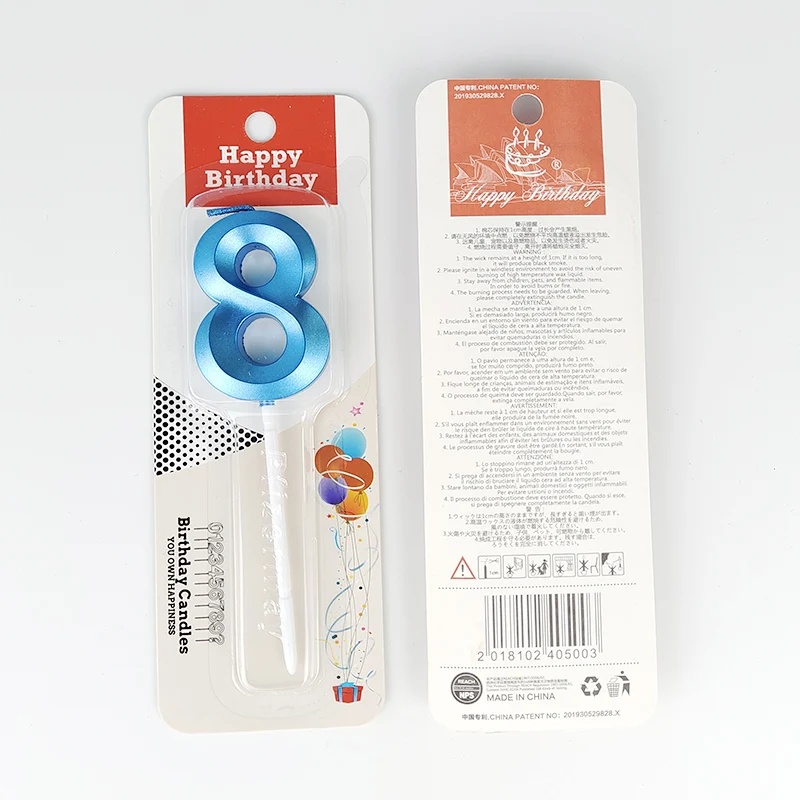 Blauw Aantal Taart Kaarsen 0 1 - Unity Candle Set recensie en prijs