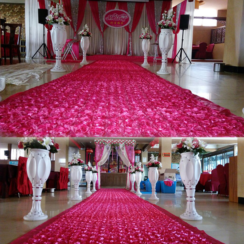 10Yard Satijnen Stof 3D Rose F - Wedding Backdrop Curtain recensie en prijs