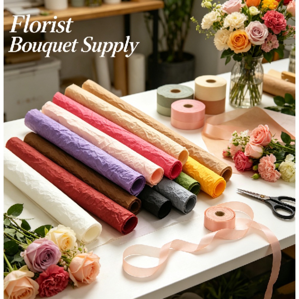 Dik Xuenai gekreukeld bloemig  - Good Floral & Wedding Decor Supply Photos recensie en prijs