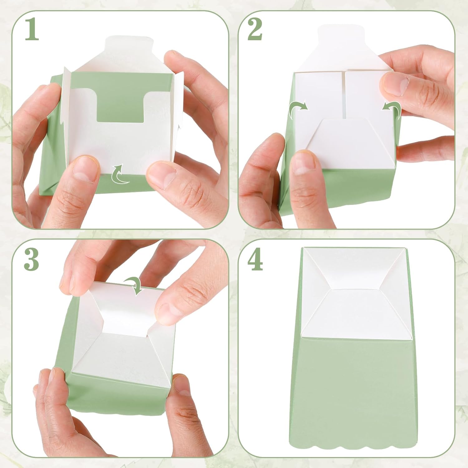 12 stuks saliegroene mini-popc - Wedding Favor Box recensie en prijs